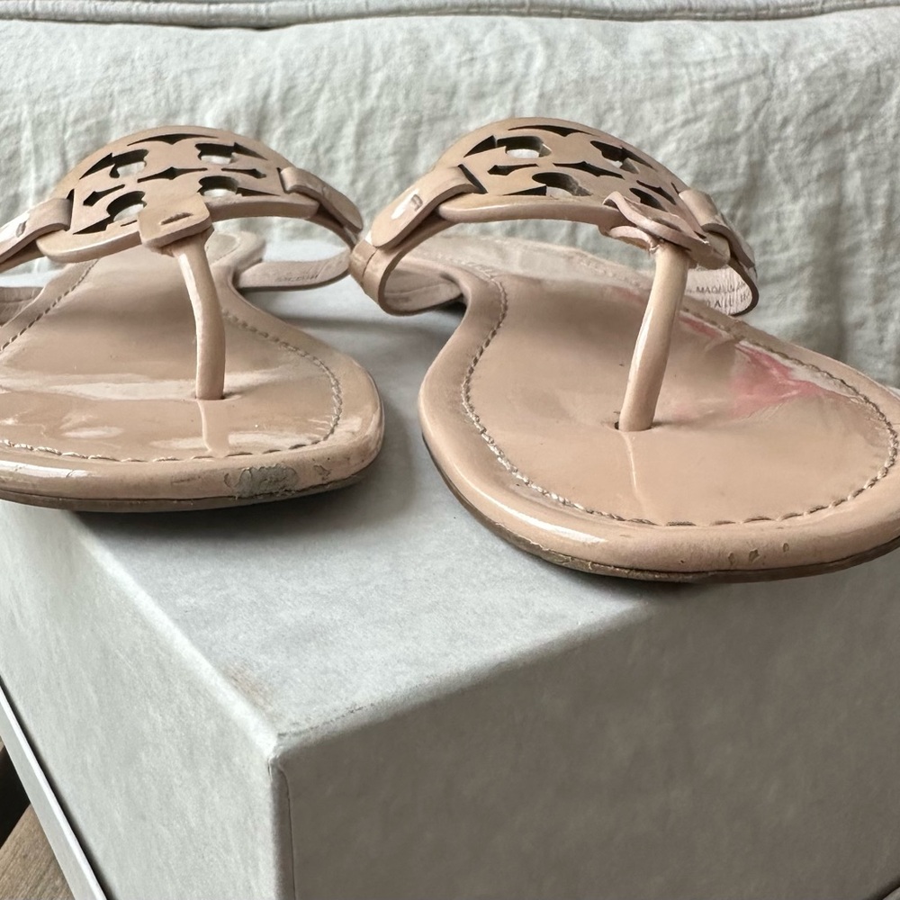Tory Burch Tan Sandals with Braided Detail
